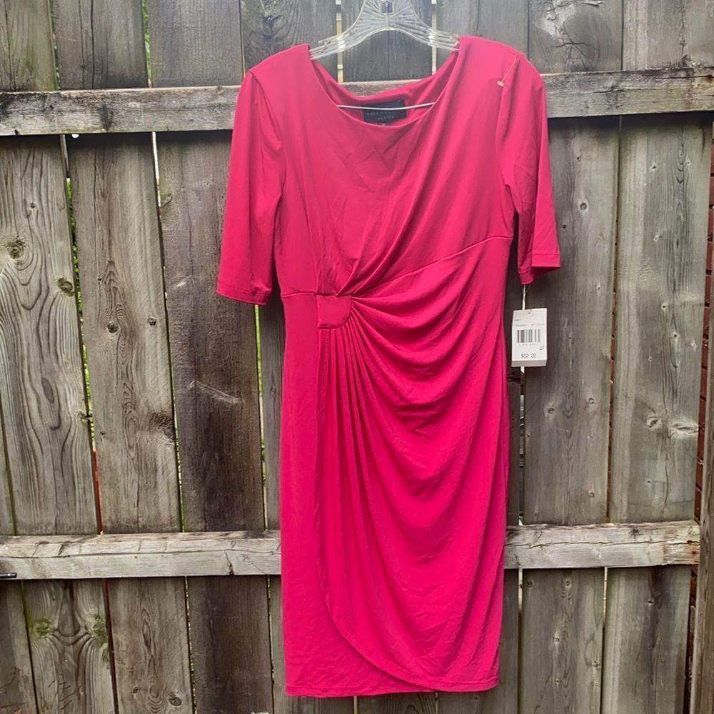Connected Apparel pink dress sz. 4 petite NWT